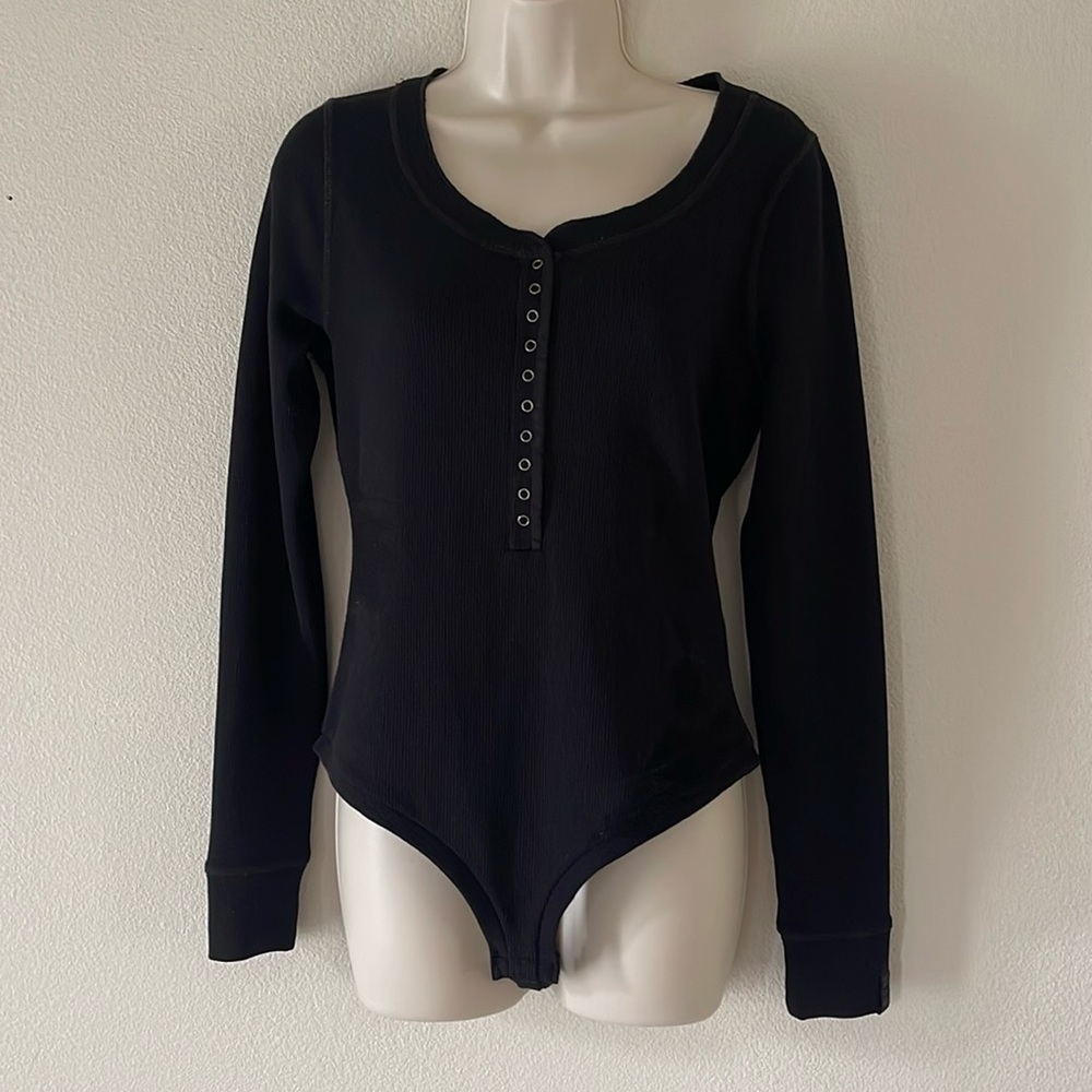 Sweaty Betty Black Long Sleeve Bodysuit